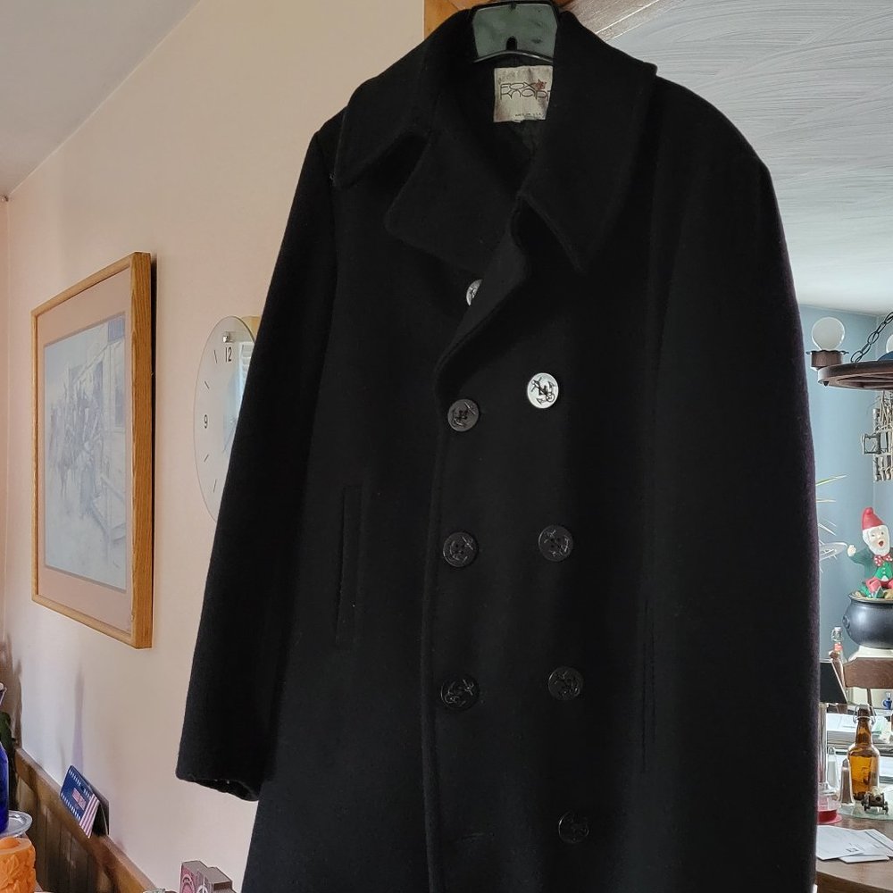 Vintage Pea Coat with quilted lining
